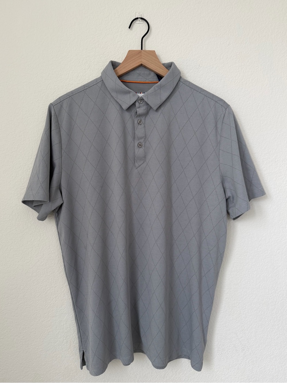 Modern Ambition Mens Short Sleeve Performance Polo Shirt Grey Large